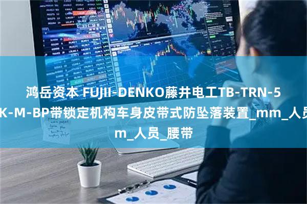 鸿岳资本 FUJII-DENKO藤井电工TB-TRN-599-BLK-M-BP带锁定机构车身皮带式防坠落装置_mm_人员_腰带