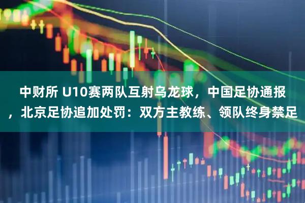 中财所 U10赛两队互射乌龙球，中国足协通报，北京足协追加处罚：双方主教练、领队终身禁足